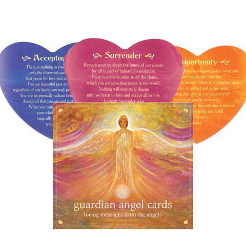 Blue Angel Guardian Angel Love Oracle Deck 46 Heart-Shaped Cards New
