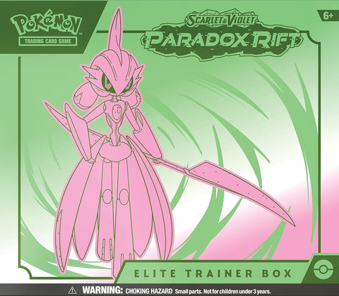 Pokemon TCG Paradox Rift Iron Valiant Elite Trainer Box 9 Boosters