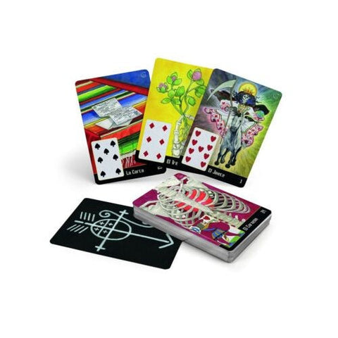 La Santa Muerte Lenormand Divination Card Deck & Guidebook Schiffer