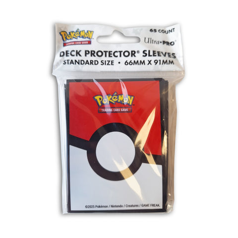 Ultra PRO Pokémon Poké Ball Deck Protector Sleeves 65ct Standard Size 66x91mm
