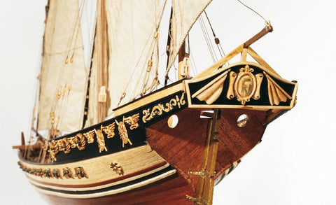 OcCre Hunter 1:60 Wooden Sailing Ship Model Kit 860mm Mediterranean