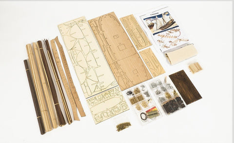 OcCre Hunter 1:60 Wooden Sailing Ship Model Kit 860mm Mediterranean