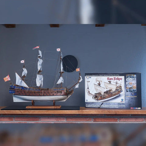 OCCRE San Felipe 1:86 Wooden Ship Model Kit 3-Deck Spanish Warship