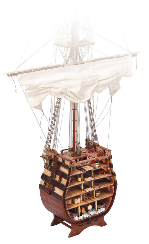 OCCRE Holy Trinity Warship Cross-Section 1:90 Wooden Model Kit Easy