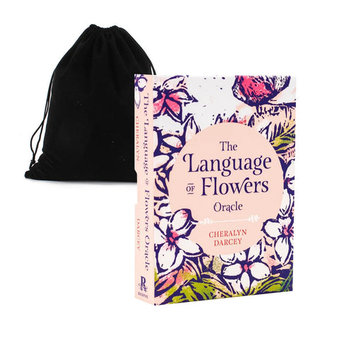 Language of Flowers Oracle Card Deck Bag Rockpool Guidebook
