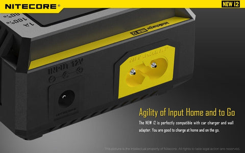 Nitecore New i2 Intellicharger Universal Smart 2-Slot Li-ion NiMH Charger
