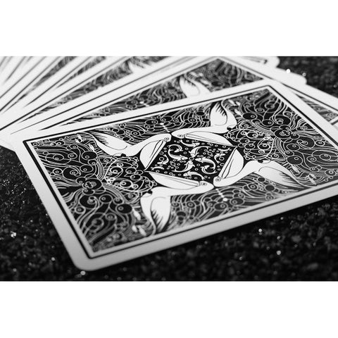 Pelican Playing Cards by Rokas Magic USPCC Black Luxury Foil Tuck Box