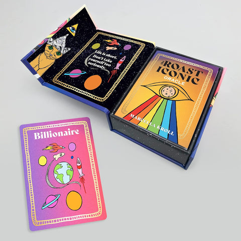The Roast Iconic Oracle Cards 30-Card Deck by Marcella Kroll