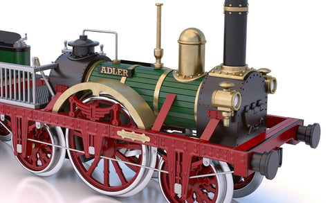 OCCRE Adler Steam Locomotive 1:24 Scale Model Kit Easy Build Collectible