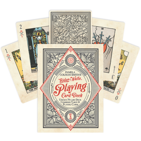 Rider-Waite Tarot Poker Playing Cards Deck with Guidebook by US Games