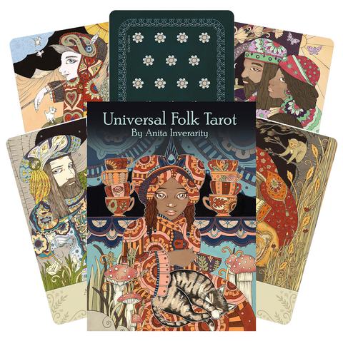 Universal Folk Tarot Cards Deck & Guidebook Healing US Games Systems