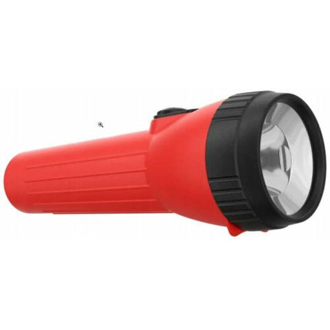 Energizer Red 2D LED Flashlight Plastic Body Batteries Not Included