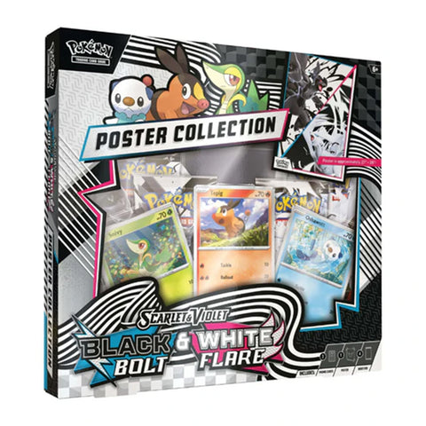 Pokemon TCG Scarlet & Violet Unova Poster Collection Black Bolt White Flare