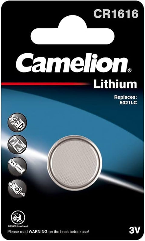 1x Camelion CR1616 3V Lithium Coin Cell Battery for Watch Toy Remote
