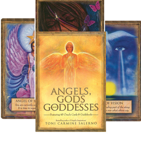 Angels Gods & Goddess Oracle Cards Deck Blue Angel Divination Set