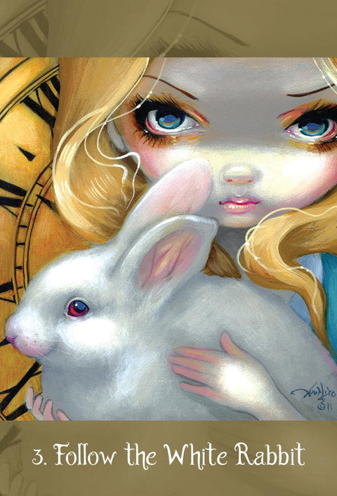 Alice in Wonderland Pocket Oracle Deck 45 Cards & Guidebook by Blue Angel