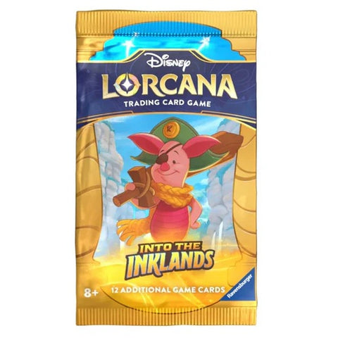 Disney Lorcana Into the Inklands Sealed Booster Pack 12 Cards EN