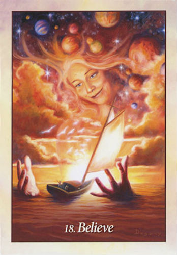 Oracle of the Angels 44-Card Deck by Mario Duguay, Blue Angel