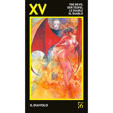 Manara Erotic Mini Tarot Cards Deck Lo Scarabeo Milo Manara Full Deck Italy NEW