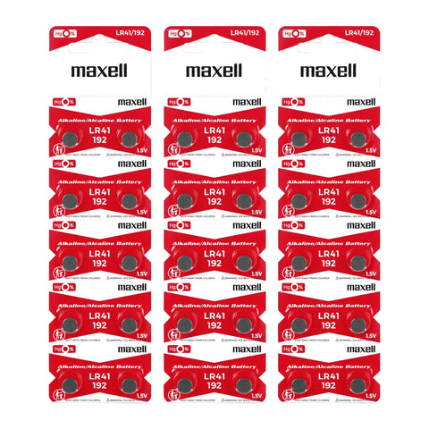 30x Maxell LR41 AG3 - 3 cards of 10