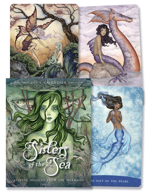 Sisters of the Sea Card Deck Mermaids Magic Blue Angel By Lucy Cavendish