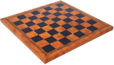 Italfama Camelot Metal & Wood Chess Set with 45cm Faux Leather Board