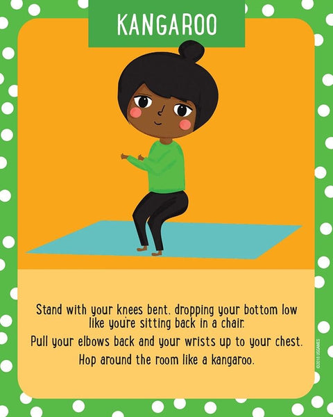 Kids Yoga Adventure Cards Deck Imaginary India Zoo US Games Systems Yka46