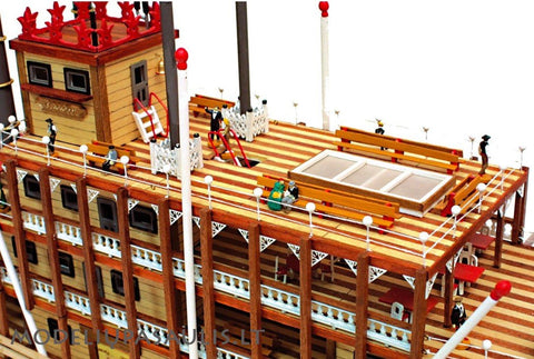 OCCRE Mississippi River Steamboat 1:80 Wooden Model Ship Kit 740mm