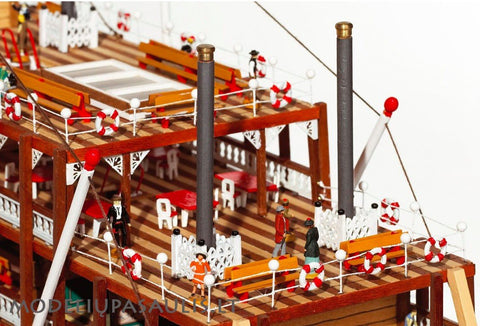 OCCRE Mississippi River Steamboat 1:80 Wooden Model Ship Kit 740mm