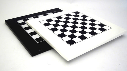 Italfama Modern Wooden Chess Set 40x40cm Gloss Board Handmade in Italy