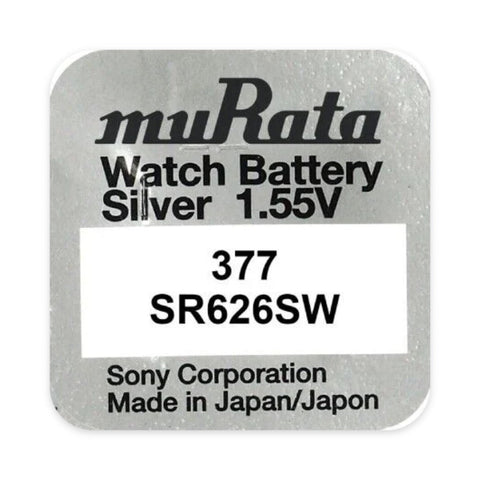 Murata 377 SR626SW watch battery