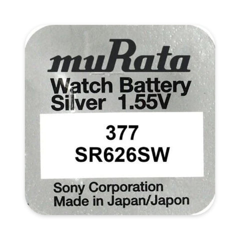 Murata 377 SR626SW watch battery