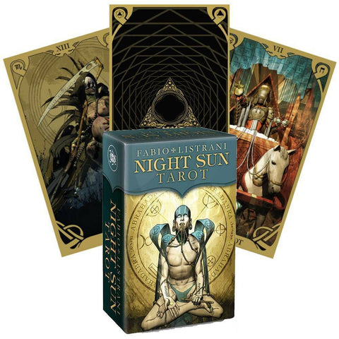 Night Sun Mini Tarot Cards Deck Fabio Listrani Lo Scarabeo 78-Card