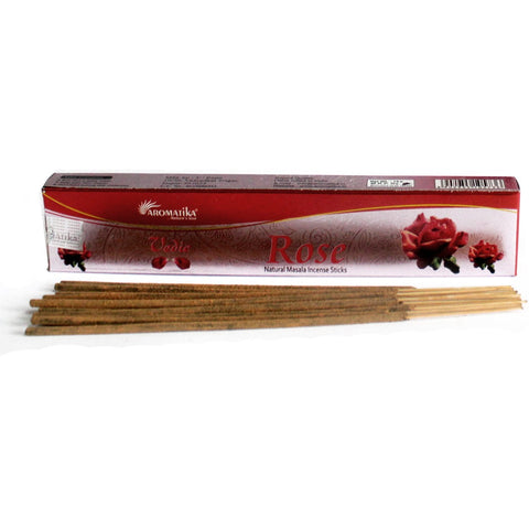 Vedic Rose Natural Incense Sticks Aromatika