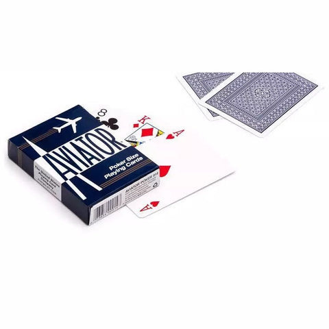 Aviator Standard Index Blue Playing Cards Poker Deck Magic Tricks USPCC