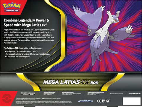 Pokemon TCG Mega Latias EX Collection Box – 4 Booster Packs + Promo Card