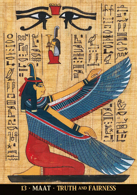 Egyptian Gods Oracle Cards Deck Lo Scarabeo 36 Cards Multilingual New