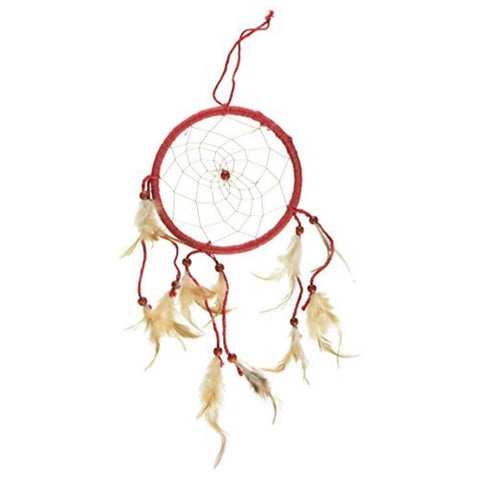 Water Spirit Dreamcatcher with Red Carnelian Bead by Lo Scarabeo