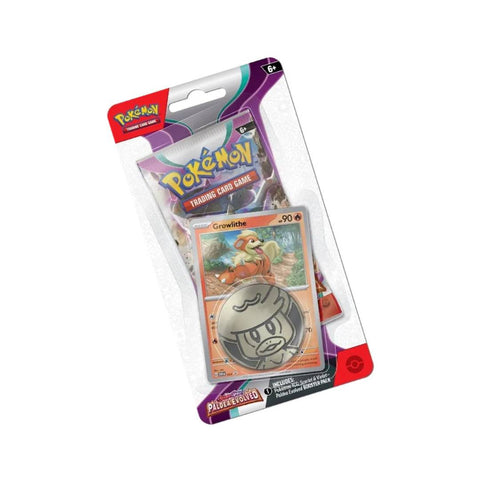 Pokemon TCG Paldea Evolved Checklane Blister Growlithe Promo Pack EN