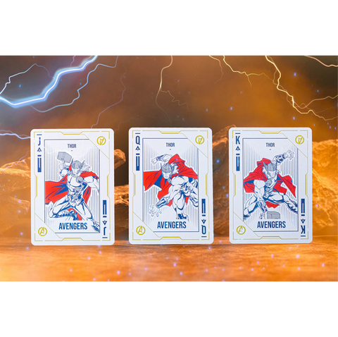 Thor: Love & Thunder Playing Cards Paper Led Lights Blue Gilded Difatta Dif17