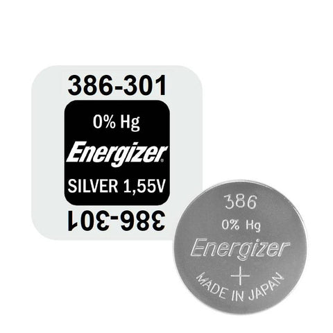 ENERGIZER  386 301 Silver Oxide Watch Battery 1 pc.