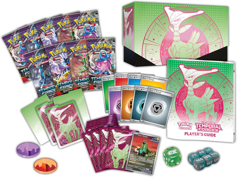 Pokemon TCG Scarlet & Violet Temporal Forces Iron Leaves Elite Trainer Box