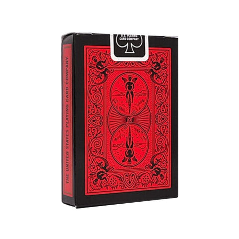 Bicycle Reverse Playing Cards Deck Black Back Red Poker Magic Tricks