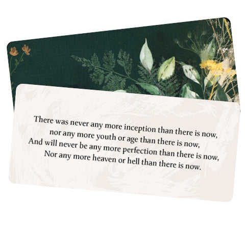 Leaves of Wisdom Insight Cards Deck by Walt Whitman Blue Angel 55 Card Set