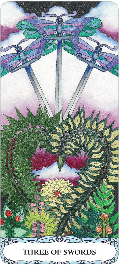 Tarot Of A Moon Garden Cards Deck Borderless Animals US Games Systems
