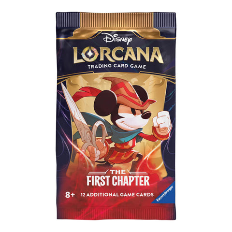 Disney Lorcana TCG The First Chapter Sealed Booster Pack 12 Cards