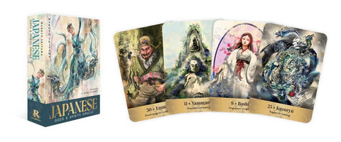 Japanese Gods & Spirits Oracle Deck by Makoto Akiyama 36 Cards + Guidebook