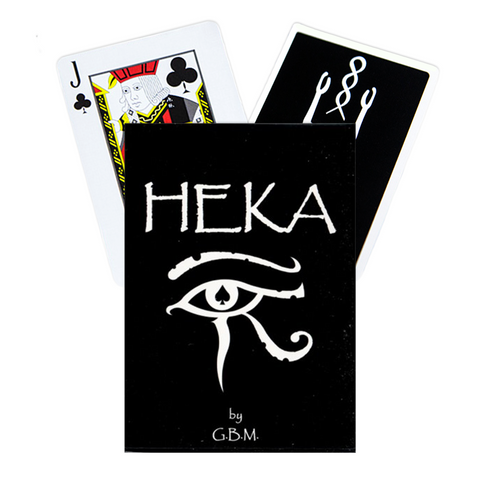 Heka Playing Cards Deck Difatta Gbm G.B.M. USpcc Magic Tricks Poker Black NEW