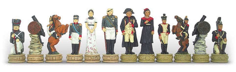Italfama Napoleon vs Russia Chess Set w/ Board & Storage, Checkers, Backgammon
