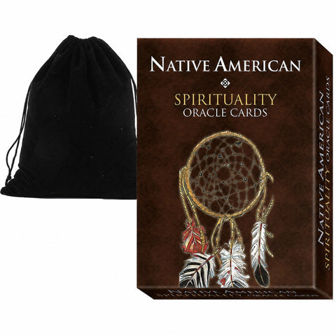 Native American Spirituality Oracle Cards Deck by Lo Scarabeo + Velvet Bag
